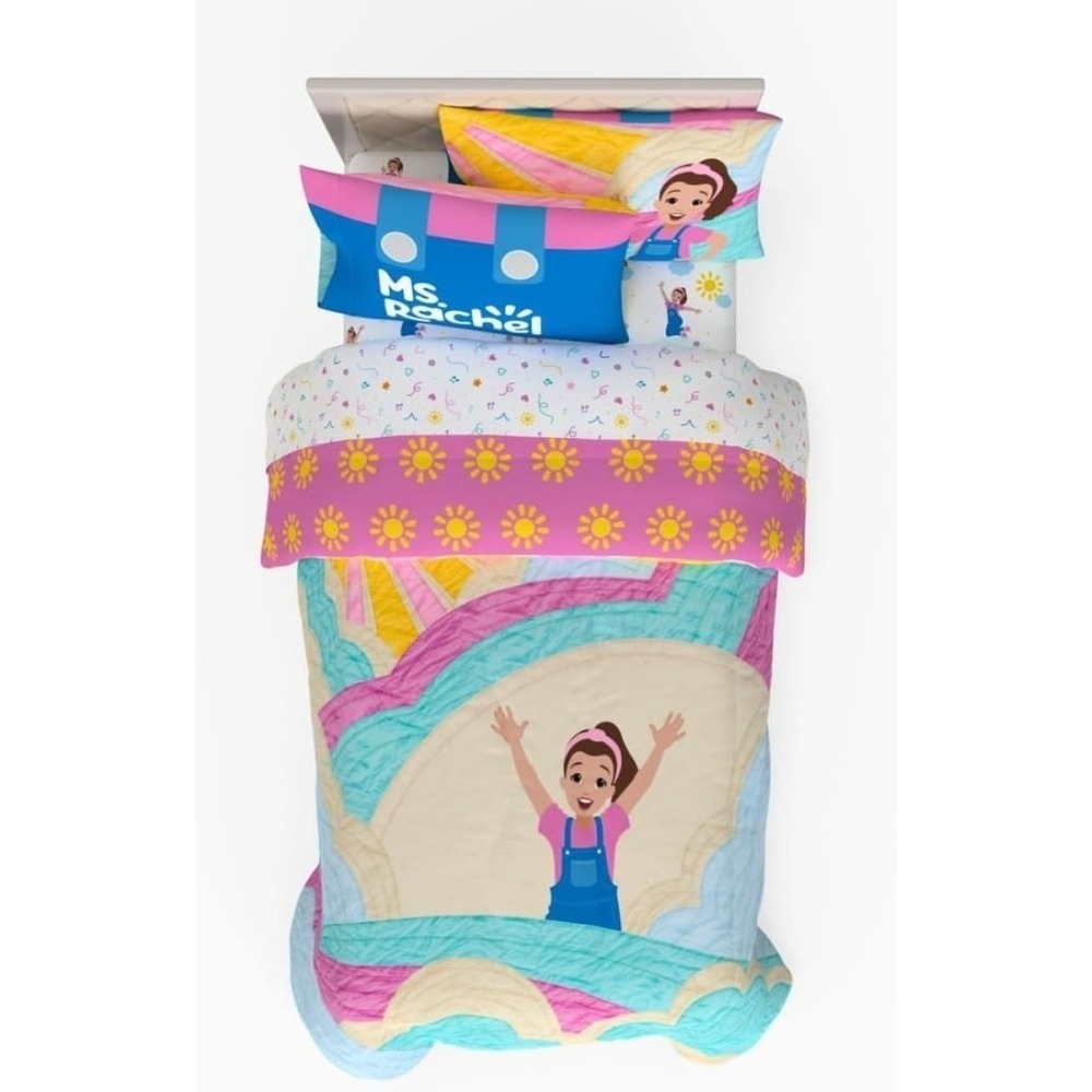 Franco Ms. Rachel Educational Adventures twin comforter  (Single Item) 64 x 86in